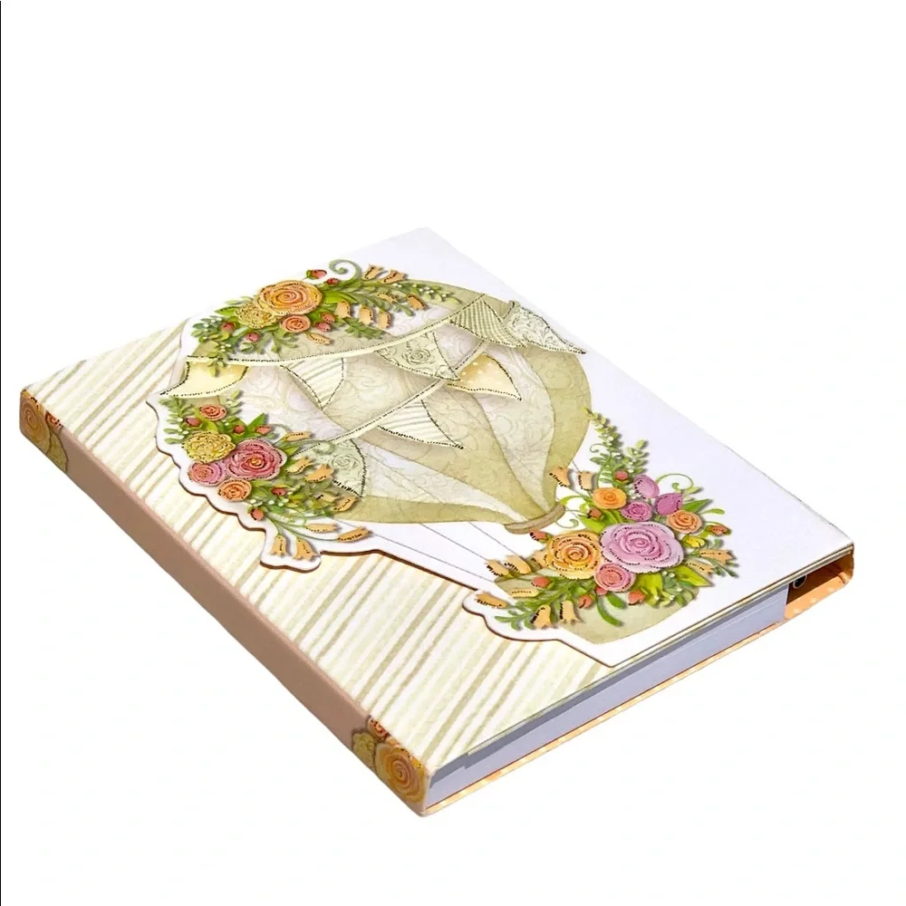 Pictura Hot Air Balloon Embossed Purse NotePad with Pen (1005.039)